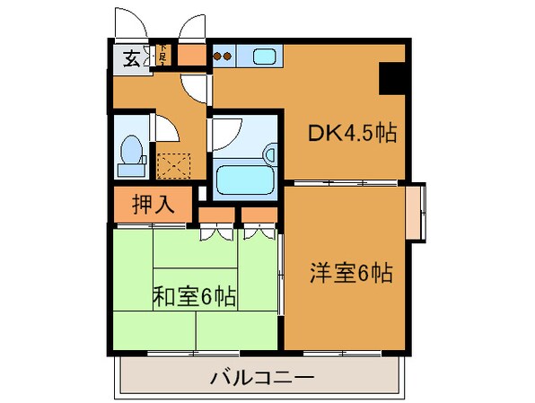 エグゼクティブ上杉の物件間取画像